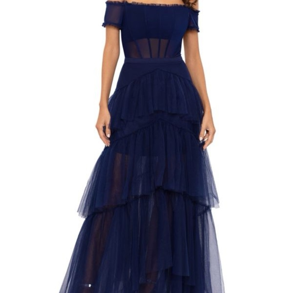 Off Shoulder Tierd Ball Gown